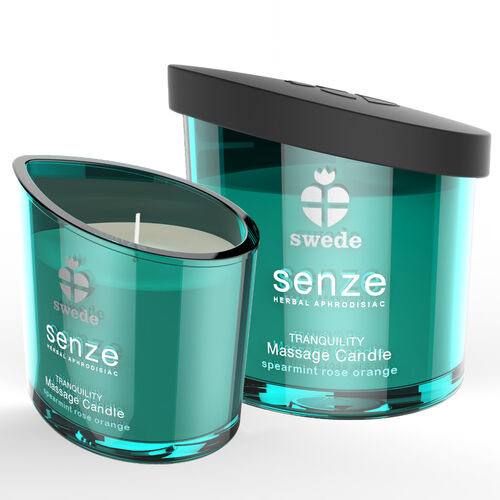 SWEDE - CANDELA DA MASSAGGIO SWEEDE SENZE TRANQUILITY - MENTA, ROSA, ARANCIA 50ML