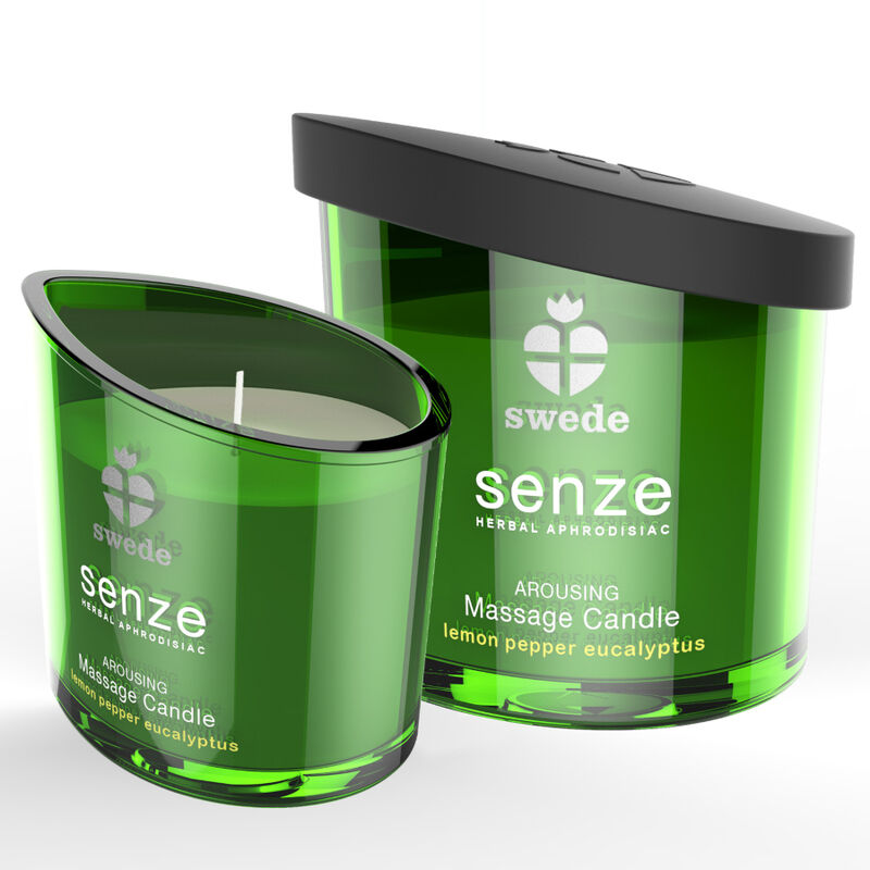 SWEDE - CANDELA DA MASSAGGIO SVIZZANTE SENZE - LIMONE, PEPE, EUCALIPTO 50ML