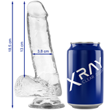 X RAY - DILDO TRASPARENTE CON SFERE